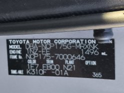 TOYOTA SIENTA X 4WD 2015
