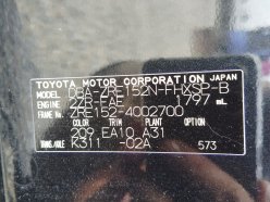 TOYOTA COROLLA RUMION S 2012