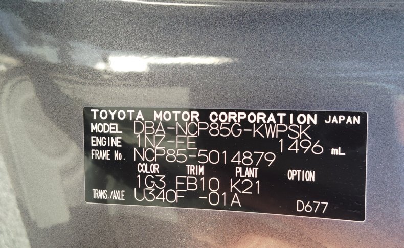 TOYOTA SIENTA DICE 4WD 2011