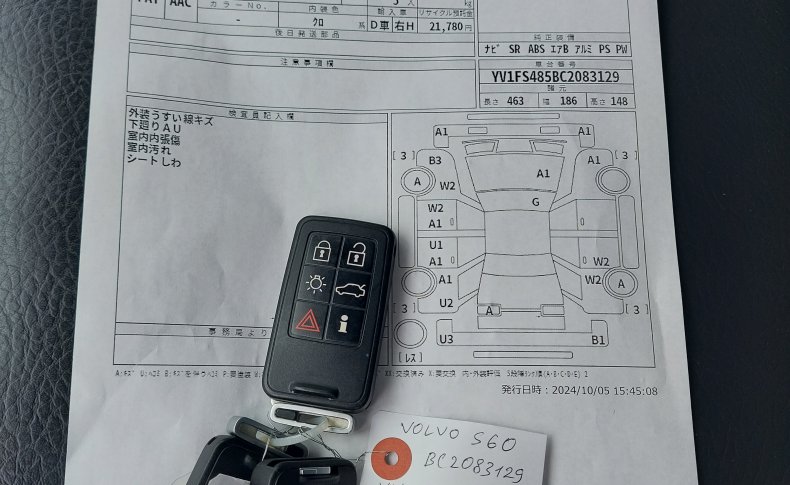VOLVO S 60 (Комплектация с люком) 2011