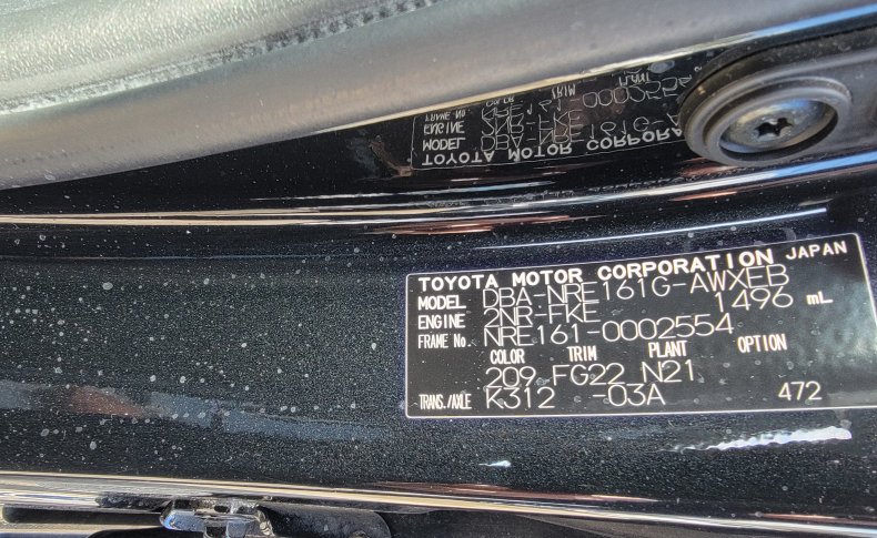 TOYOTA COROLLA FIELDER G 2015