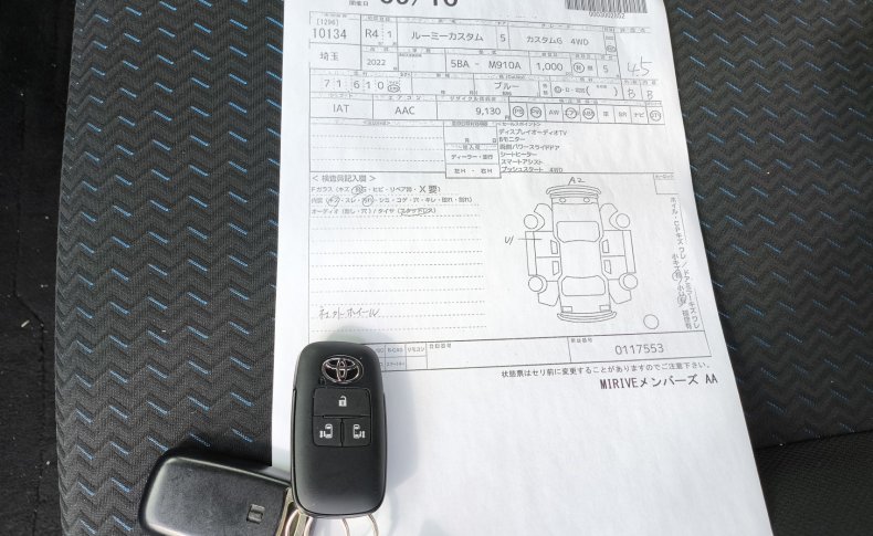TOYOTA ROOMY CUSTOM G 4WD 2022