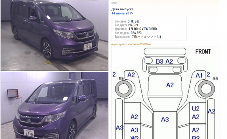HONDA STEPWGN COOL SPIRIT 8-SEATERS 2015
