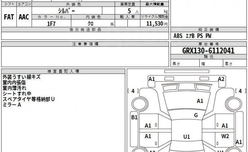 TOYOTA MARK X 250G F PACKAGE 2019/10