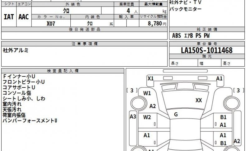 DAIHATSU MOVE Custom RS High ﾊﾟ- SA 2015