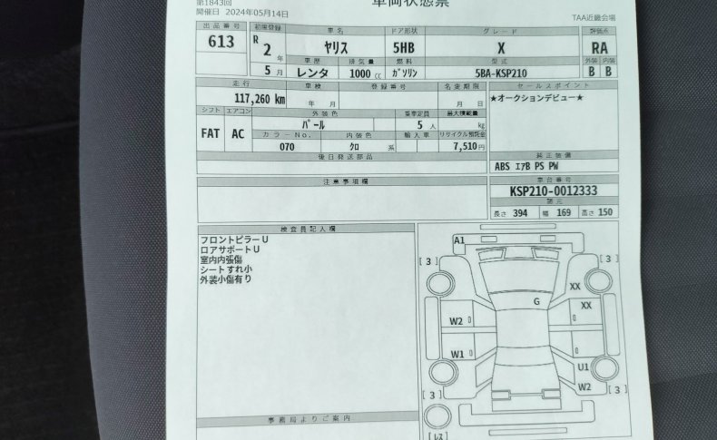 TOYOTA YARIS X 2020
