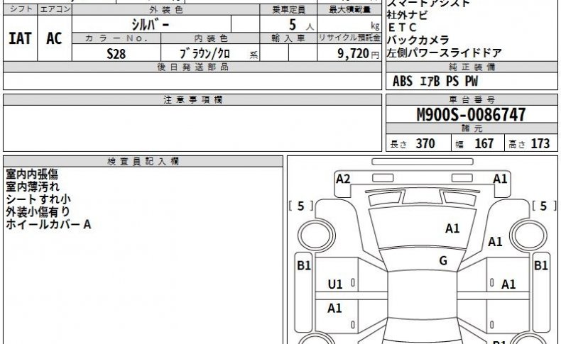 TOYOTA TANK/ROOMY/THOR/JUSTY X S 2021