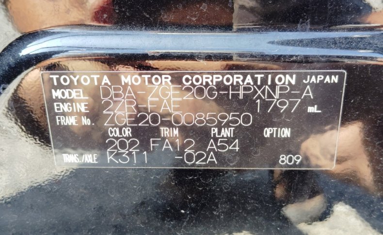 TOYOTA WISH 18X 2010
