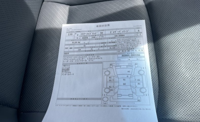 TOYOTA HARRIER Hybrid Z Leather Package 2020